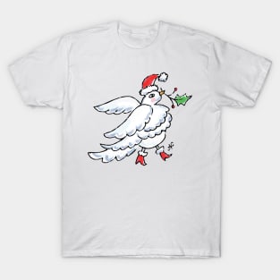 Bird in Holiday Hat T-Shirt